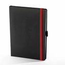 "PANTERA" notebook A5, with red elastic band, business, format:14,8x21cm, P/20