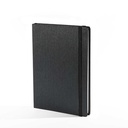 "LINAS" anthracite grey notebook A5, business, format:14,8x21cm, P/20