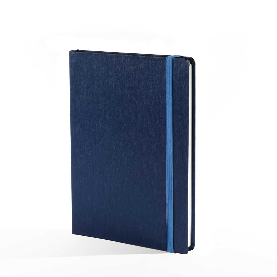 "LINAS" blue notebook A5, business, format:14,8x21cm, P/20