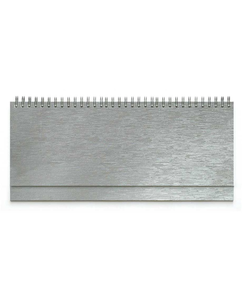 Planer STOLNI SREBRNI LINAS, spiralni, dim:30x14,5cm, 128 str., P/50