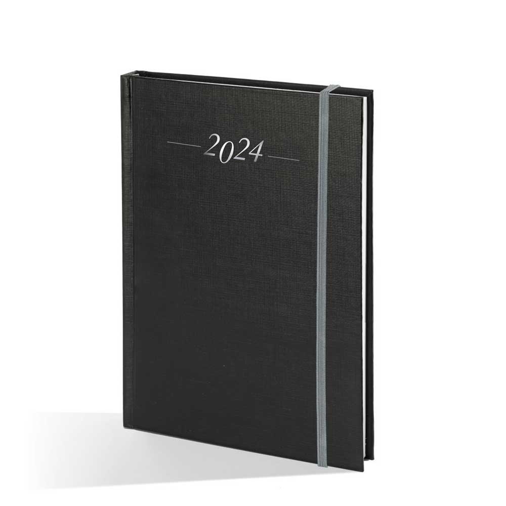 Planner DAILY BLACK PABLO, sewn, B5, format:16,5x22,5cm, 320 pages. P/20