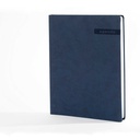 DIARY WEEKLY PLANNER "DONAT" PU dark blue 21x26,5 cm, 224 pages, 80gr, P/20