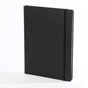 "RIO BIG" BLACK NOTEBOOK B5, business, format: 16,5 x 23,5 cm, 192 pages,  P/20