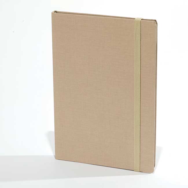 "RIO BIG" BEIGE NOTEBOOK B5, business, format: 16,5 x 23,5 cm, 192 pages,  P/20