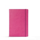 "BLOOM" pink notebook A5, with elastic band, format:14x21cm, P/40