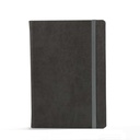 "BLOOM" dark grey notebook A5, with elastic band, format:14,8x21cm, P/20