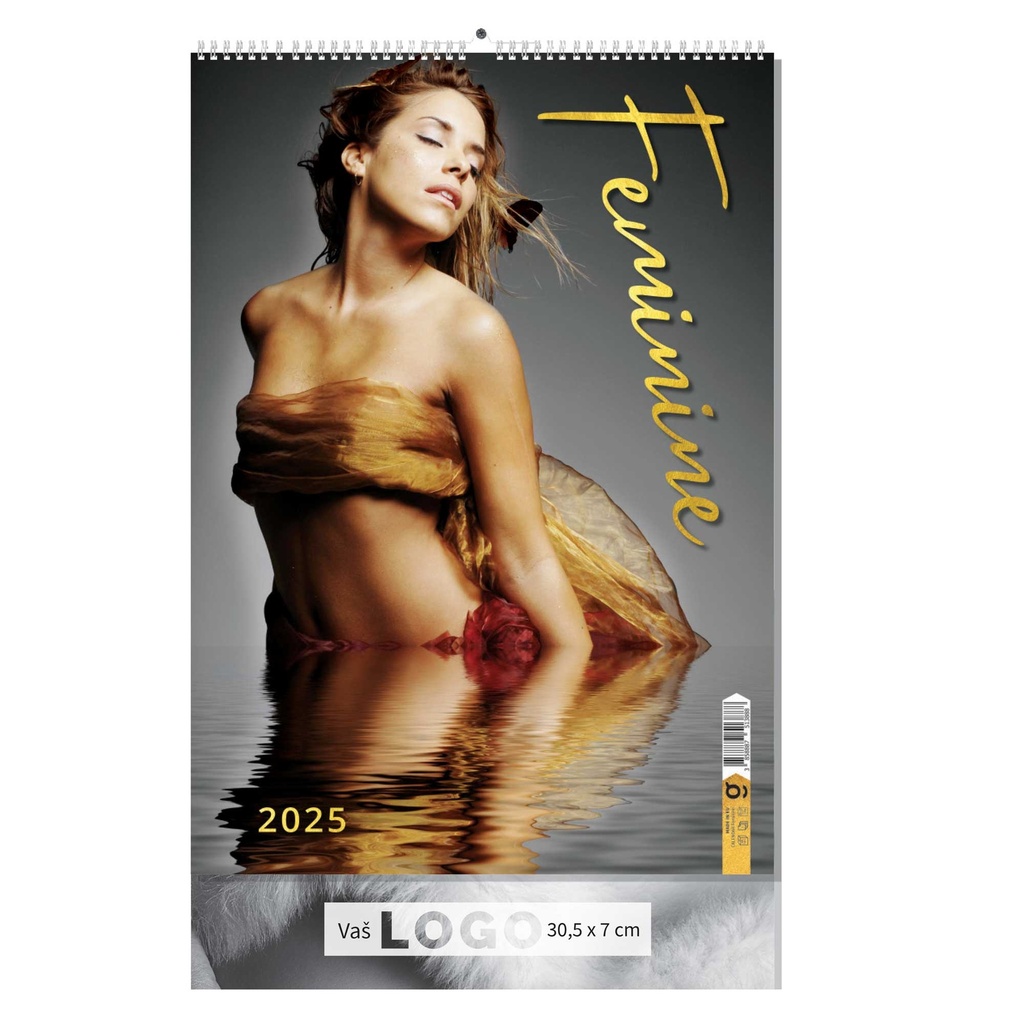"FEMININE" 7 list., dim: 30,5x50cm, PVC vrećica, P/50, color kalendar