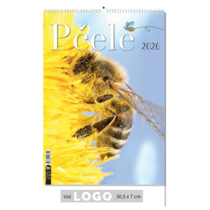 "PČELE" 13 list., dim: 30,5x50 cm, PVC vrećica, P/50, color kalendar