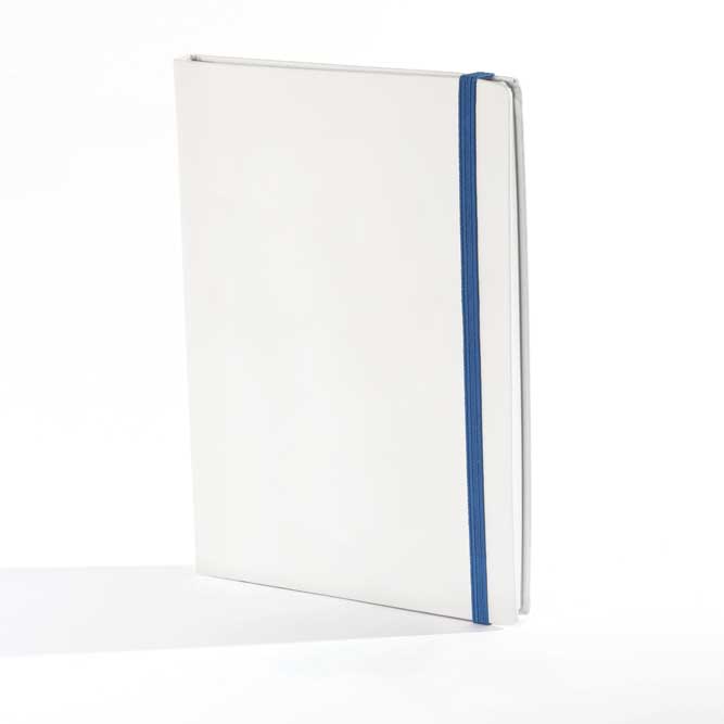 "PERLA" notebook A5, with blue elastic band, business, format:14,8x21cm, P/20