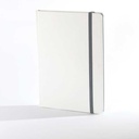 "PERLA" notebook A5, with gray elastic band, business, format:14,8x21cm, P/20