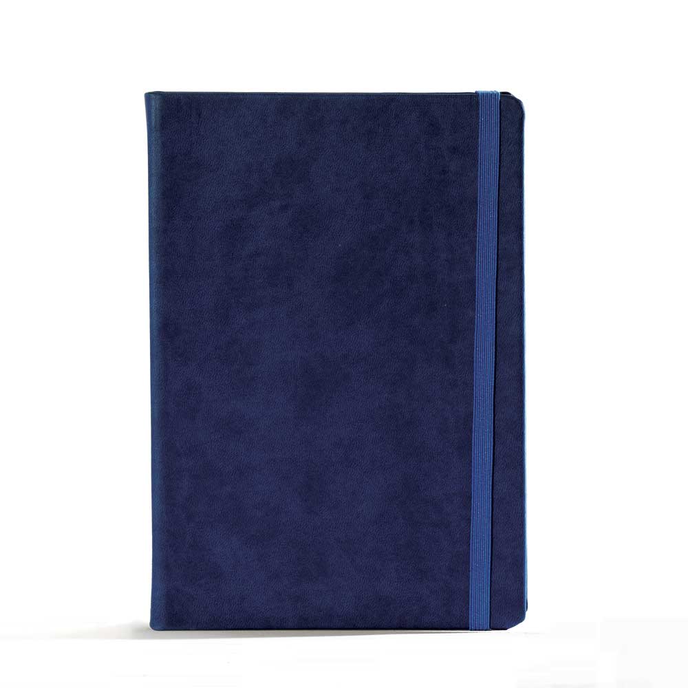 "BIG BLOOM" dark blue notebook B5, business, format: 16,5 x 23,5 cm, 192 pages,  P/20