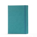 "BIG BLOOM" turquoise notebook B5, business, format: 16,5 x 23,5 cm, 192 pages,  P/20