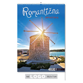 "ROMANTIČNA HRVATSKA" 13 sheets, format: 30,5x50 cm, PVC bag, P/50, color calendar