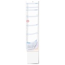 " Poslovni USKI zidni planer kalendar", 12 sheets, format: 11x61,5 cm, PVC bag, date indicator, P/100