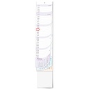 " Poslovni USKI zidni planer kalendar", 12 sheets, format: 11x61,5 cm, PVC bag, date indicator, P/100