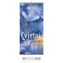 "CVJETNI PLANER" 13 sheets, format: 22x55cm,  PVC bag, P/50, color calendar