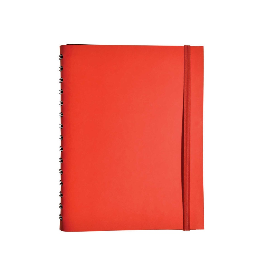 "NOTES SPIRA wire" CRVENI sa skrivenom spiralom A5, dim: 14x21 cm, 192 str., P/20