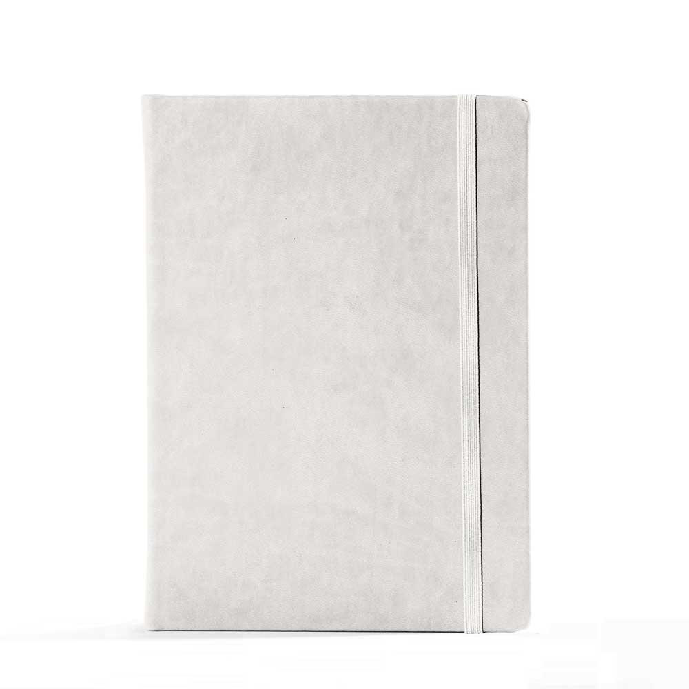 "BIG BLOOM" white notebook B5, business, format: 16,5 x 23,5 cm, 192 pages,  P/20