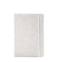 "BLOOM" WHITE notebook A5, with elastic band, format:14x21cm, P/40