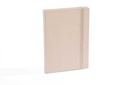 "SANTANO" beige notebook A5, with elastic band, format:14,8x21cm, P/20