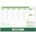 Desktop map GREEN, ruler, format:47x34cm, P/15