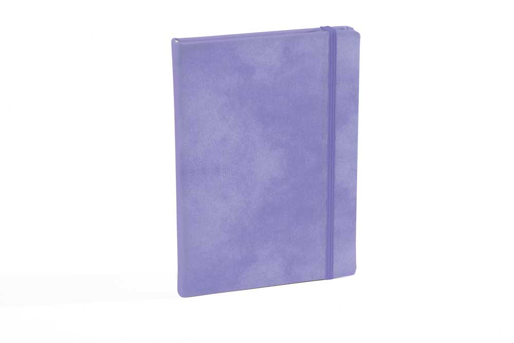 "SANTANO" lilac notebook A5, with elastic band, format:14,8x21cm, P/20