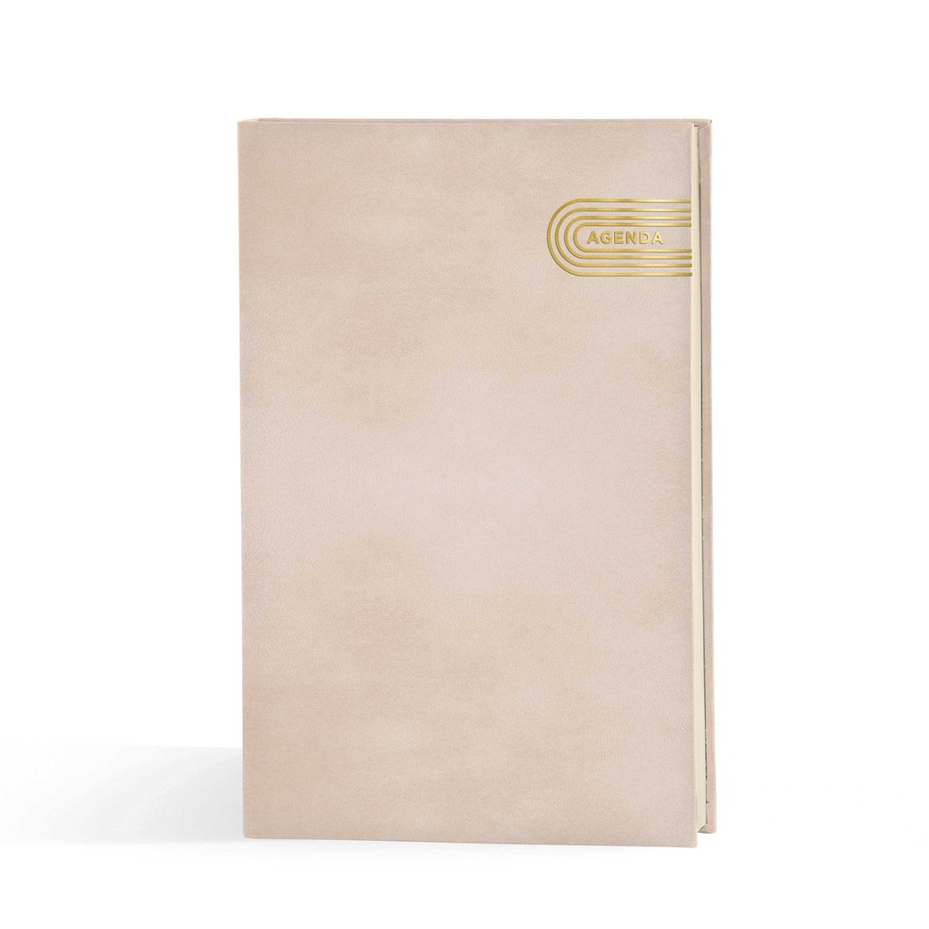 "PASTELO" beige diary A4, format: 20x26,5cm, 192 pages, P/20