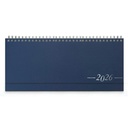 DESK planner TOKIO BLUE, wire bound, format:30x14,5cm, 128 pages, P/50