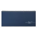 DESK planner TOKIO BLUE, wire bound, format:30x14,5cm, 128 pages, P/50