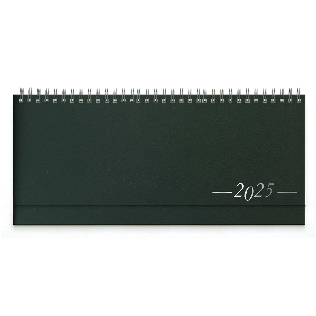 DESK planner TOKIO GREEN, wire bound, format:30x14,5cm, 128 pages, P/50
