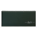 DESK planner TOKIO GREEN, wire bound, format:30x14,5cm, 128 pages, P/50