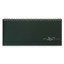 DESK planner TOKIO GREEN, wire bound, format:30x14,5cm, 128 pages, P/50