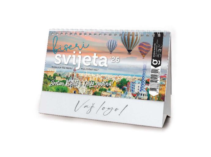"BISERI SVIJETA" 13 sheets, format: 20,5x14,5 cm, desk calendar, envelope, P/100