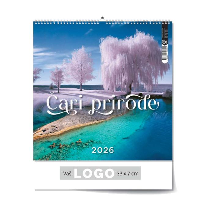 "ČARI PRIRODE" 13 lis. dim: 33x40cm, PVC vrećica, P/50, color kalendar