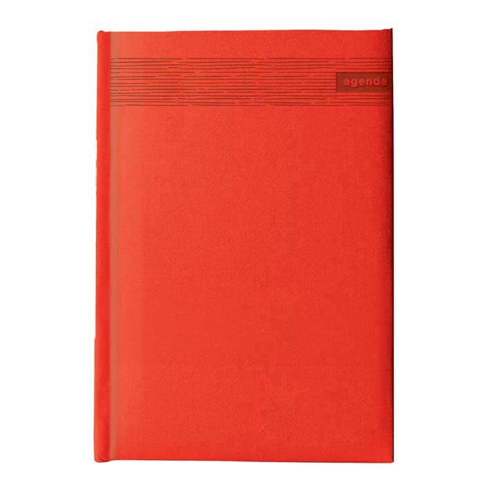 "TALIS A5" red diary, format: 14x21 cm, 192 pages, P/20