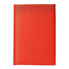 "TALIS A5" red diary, format: 14x21 cm, 192 pages, P/20