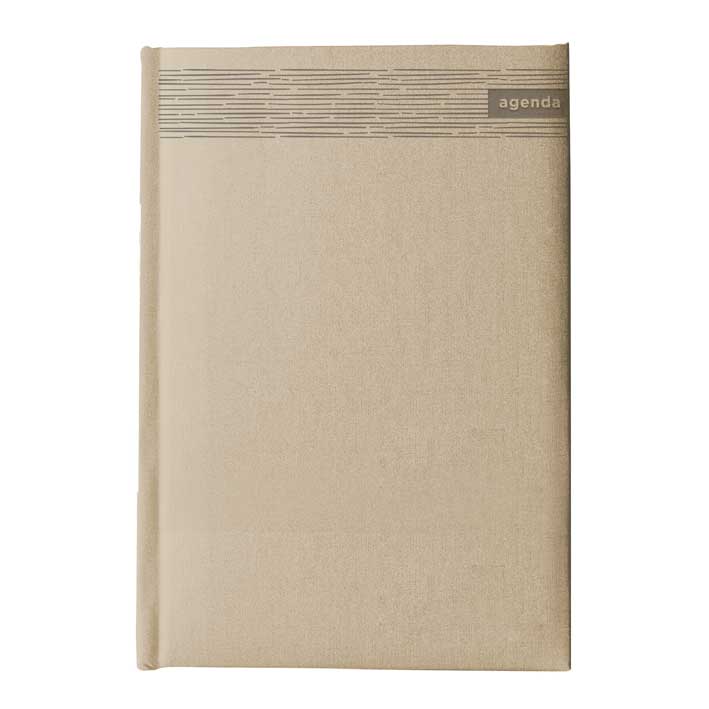 "TALIS A4" beige diary, format: 20x26,5cm, 192 pages, P/20