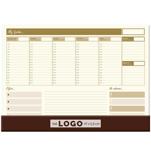 Desktop map ŠAMOA, ruler, format:47x34cm, P/20