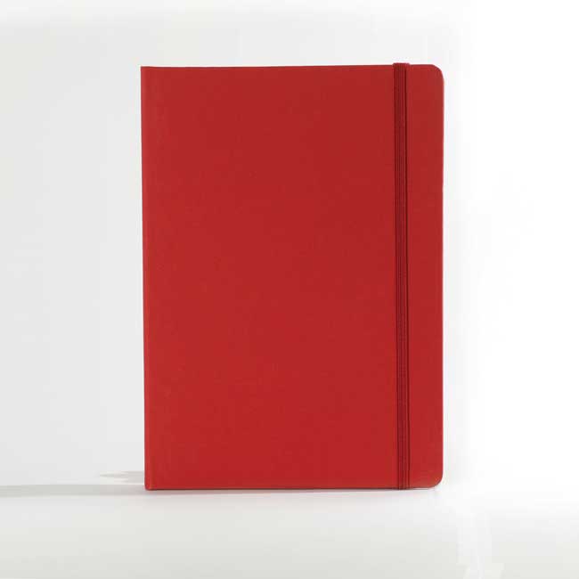 "RIO A6" RED NOTEBOOK, business, format:11,5x15,5cm, P/40