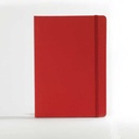 "RIO A5" RED NOTEBOOK, business, format:14,8x21cm, P/20