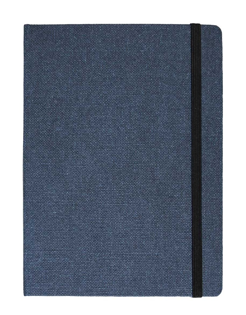 "JEANS" dark blue notebook A5, with elastic band, format:14,8x21cm, P/20