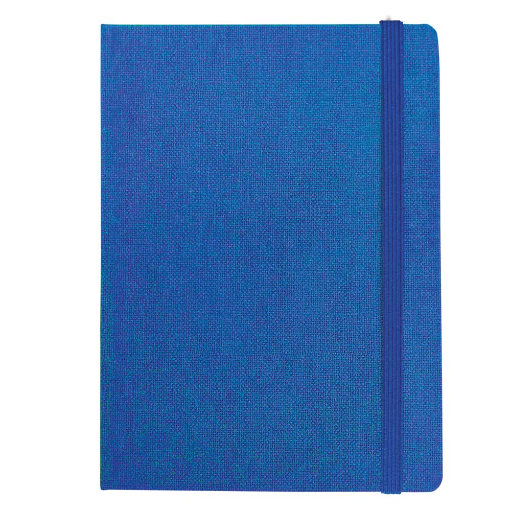 "JUTA" ROYAL BLUE NOTEBOOK A5, with elastic band, format:14,8x21cm, P/20