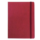 "JUTA" bordeaux notebook A5, with elastic band, format:14,8x21cm, P/20