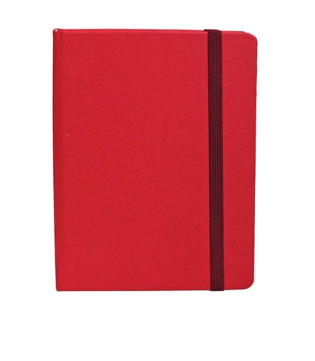 [000375] "mini VIVO" red notebook A6, business, format:11,5x15,5cm, P/40
