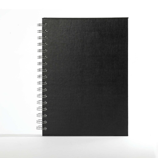[000435] "ROKOVNIK" black, wire bound B5, format: 16,5x23,5 cm, 192 pages, P/25