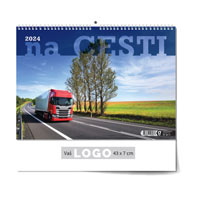 [002086]  "NA CESTI" 13 sheets, format: 43x37,5 cm, PVC bag, P/25, color calendar