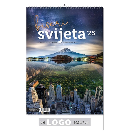 [002087] "BISERI SVIJETA" 13 list., dim: 30,5x50 cm, PVC vrećica, P/50, color kalendar