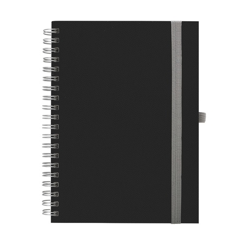 [006703] "NOTES BORGO wire" CRNI spiralni A5, dim: 14x21 cm, 192 str., P/20