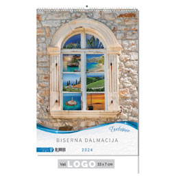 [002100] "BISERNA DALMACIJA" 13 sheets, format: 33x55 cm, PVC bag, P/25, color calendar
