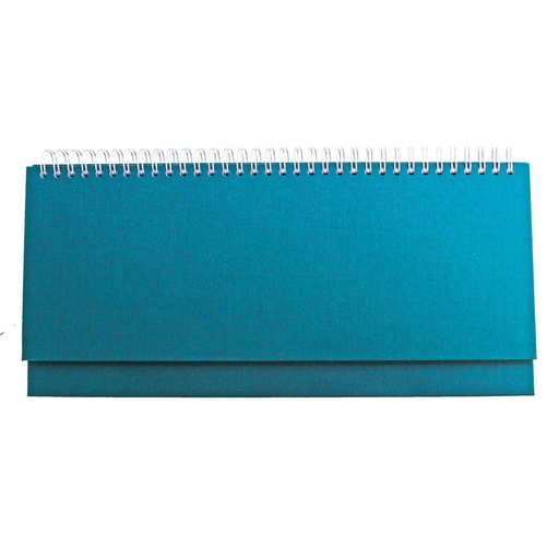 [002131] DESK planner BRISTOL LIGHT BLUE, wire bound, format:30x14,5cm, 128 pages, P/50